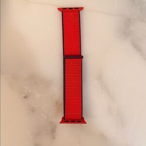 Apple Red Nylon Watch Band